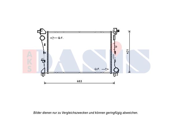 AKS DASIS Radiaator,mootorijahutus 080115N